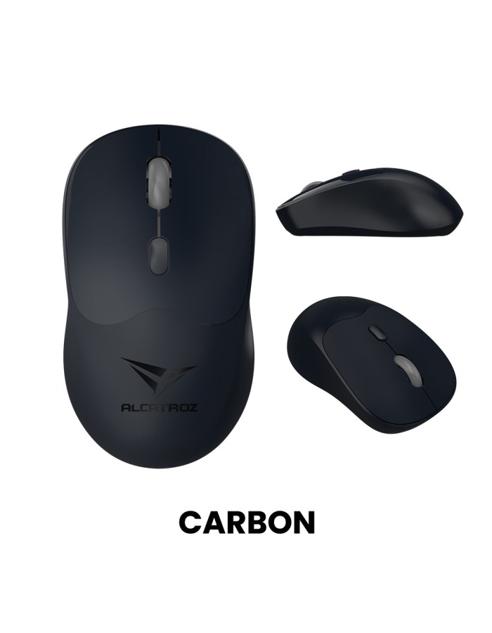 Alcatroz Mouse Wireless & BT Recharg Silent AIRMOUSE DUO 6 Black (2025) Alcatroz Mouse Wireless & BT Recharg Silent AIRMOUSE DUO 6 Black (2025)
