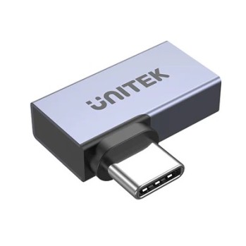 Unitek UCA USB-C 4.0 Male to Female Adaptor 90degrees (Side) A1040GY