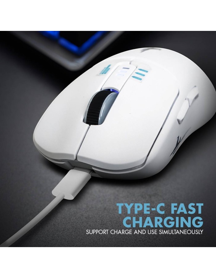 Armaggeddon Gaming Mouse Wired+2.4G+BT Rechargeable 500mAh 5B MIRAGE-V Black