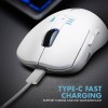 Armaggeddon Gaming Mouse Wired+2.4G+BT Rechargeable 500mAh 5B MIRAGE-V White Armaggeddon Gaming Mouse Wired+2.4G+BT Rechargeable 500mAh 5B MIRAGE-V White