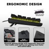 Armaggeddon MKA-7C Black Mechanical Gaming Keyboard 104 Clicky Blue Keys
