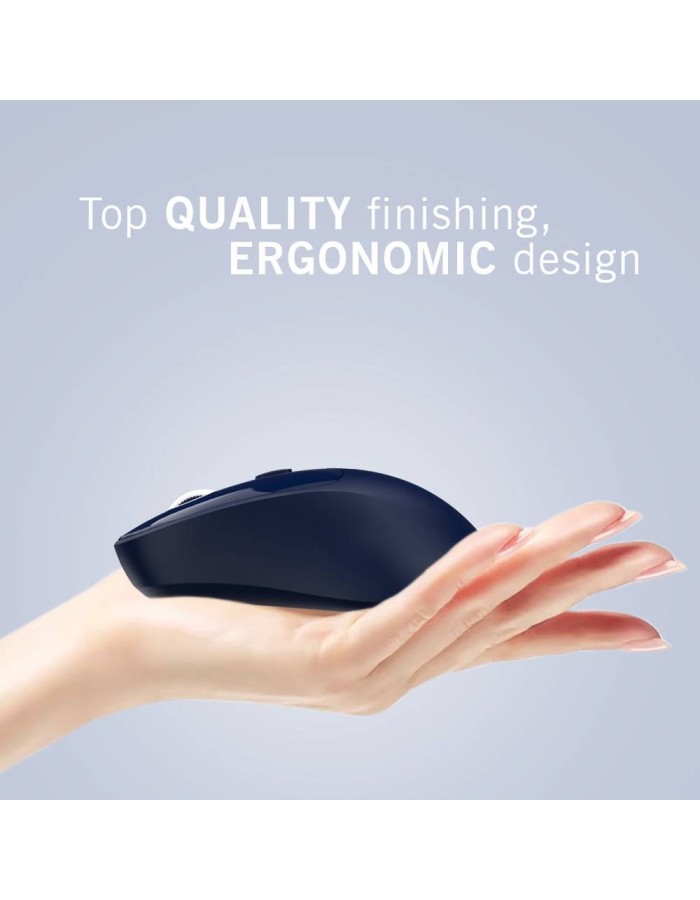 Alcatroz Mouse Wireless & BT Recharg Silent AIRMOUSE DUO 6 Blue (2025)
