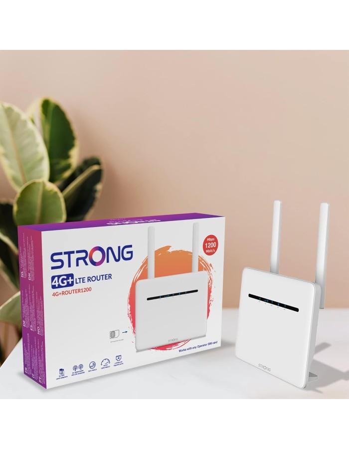 Strong Router 4G LTE CAT6 Wi-Fi AC1200 with 4 Gigabit Ports 4GROUTER1200UK Strong Router 4G LTE CAT6 Wi-Fi AC1200 with 4 Gigabit Ports 4GROUTER1200UK