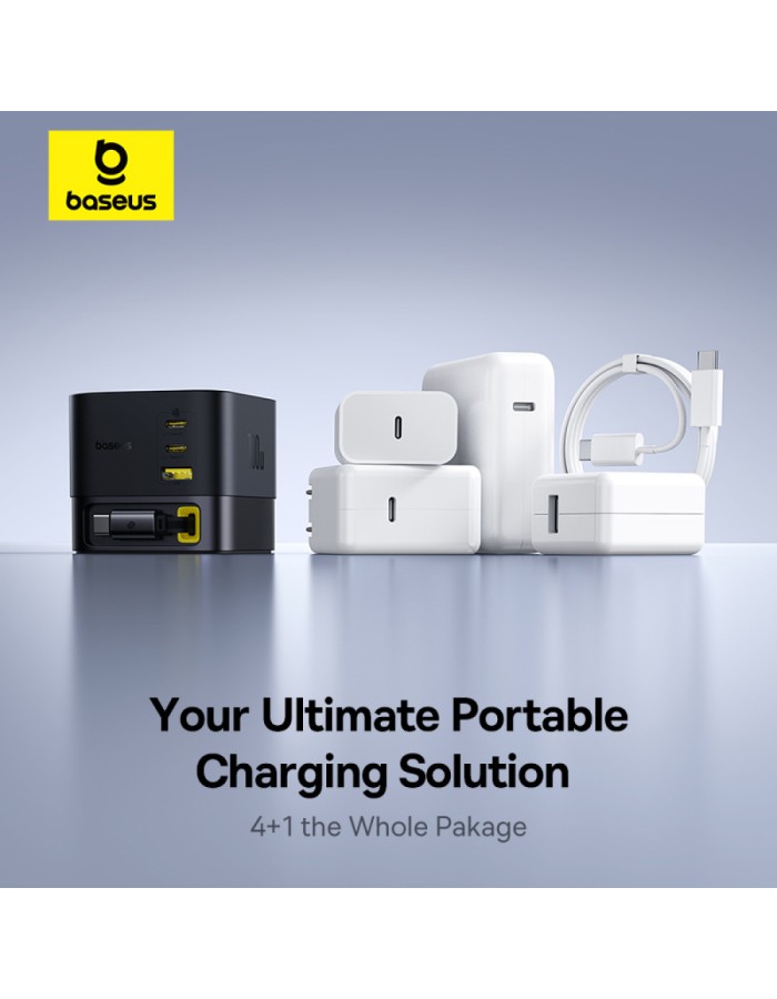 Baseus Charger Desktop 100W 3C+U SUPER GAN Retractable Cable 100W EU Baseus Charger Desktop 100W 3C+U SUPER GAN Retractable Cable 100W EU