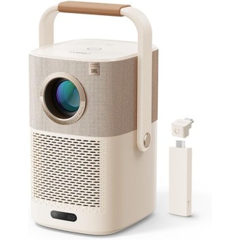 Yaber T2 Plus Full HD Portable Outdoor Projector WiFi6/BT 450 Ansi JBL Sound Smart TV Auto Focus