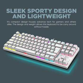 Armaggeddon MKA-2C NEO White Mechanical Gaming Keyboard 87 Linear (Red) Keys Armaggeddon MKA-2C NEO White Mechanical Gaming Keyboard 87 Linear (Red) Keys