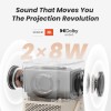 Yaber T2 Plus Full HD Portable Outdoor Projector WiFi6/BT 450 Ansi JBL Sound Smart TV Auto Focus