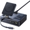 Baseus NOMOS 5in1 Desktop 140W Wired & Wireless Charger Qi2 3xUSBC+1A with LED Display UK Plug