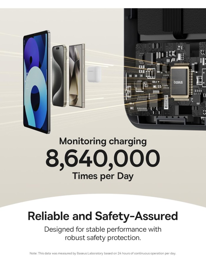 Baseus Powerbank Wireless 45W 10000mAh NOMOS Qi2-Stand Black Baseus Powerbank Wireless 45W 10000mAh NOMOS Qi2-Stand Black
