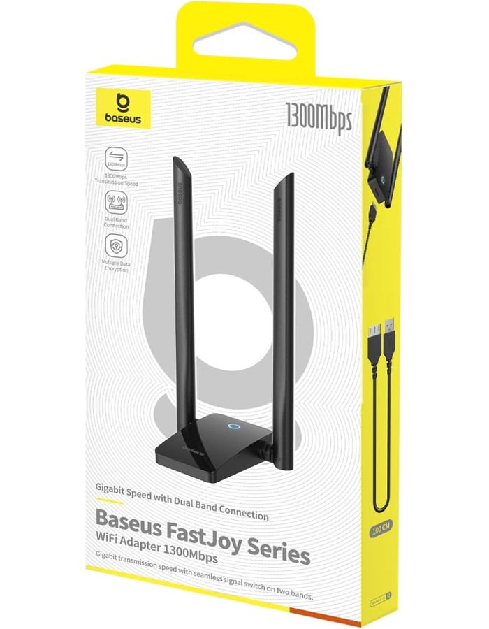 Baseus IT WiFi Adapter 1300Mbps External Antenna FastJoy Baseus IT WiFi Adapter 1300Mbps External Antenna FastJoy