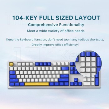 Thunderobot K104 Mechanical Gaming Keyboard 104 Brown Switch Keys Thunderobot K104 Mechanical Gaming Keyboard 104 Brown Switch Keys