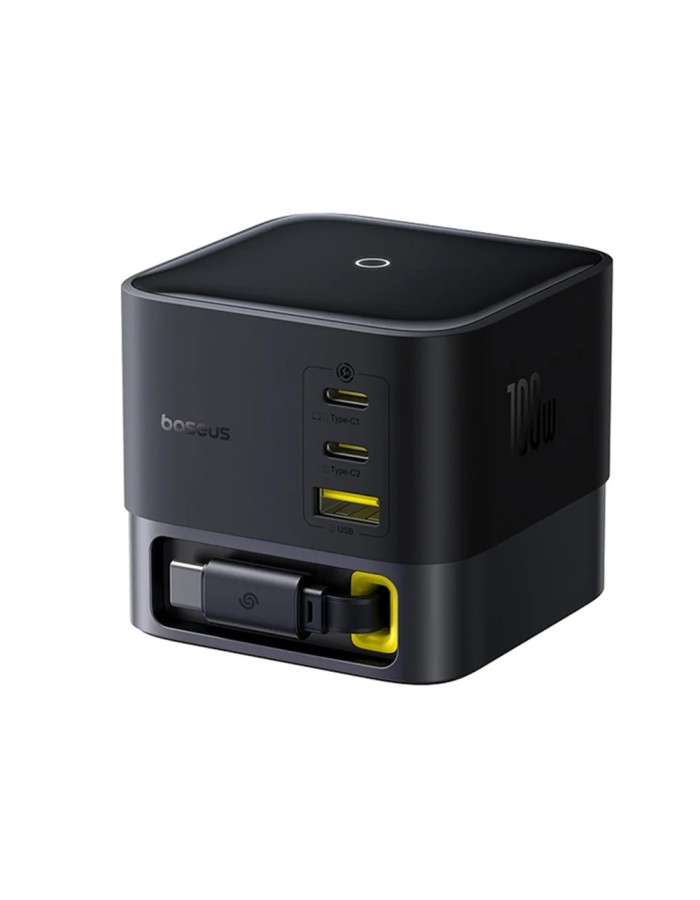 Baseus Charger Desktop 100W 3C+U SUPER GAN Retractable Cable 100W EU Baseus Charger Desktop 100W 3C+U SUPER GAN Retractable Cable 100W EU