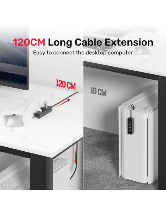 Unitek Y-3089 4x USB-A 3.0 Ports & 1x USB-C Power Port with 1.2m Cable Unitek Y-3089 4x USB-A 3.0 Ports & 1x USB-C Power Port with 1.2m Cable