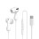 Baseus Headphones In Ear Wired Type C HiRes CZ20 White