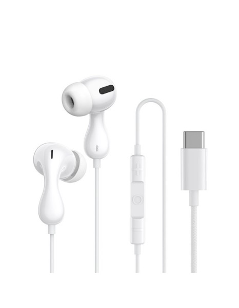 Baseus Headphones In Ear Wired Type C HiRes CZ20 White