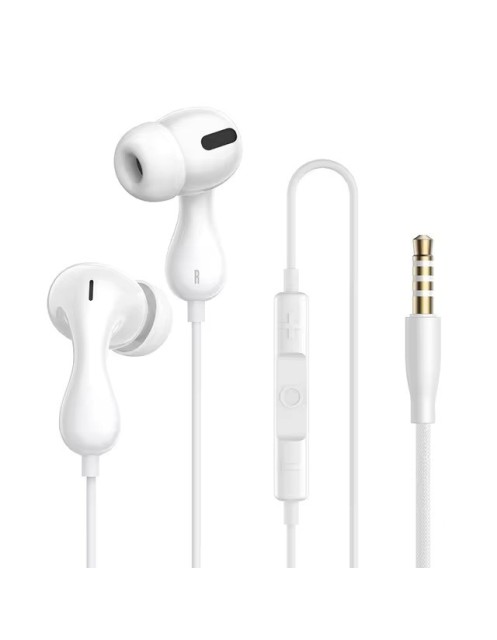 Baseus Headphones In Ear Wired 3.5mm HiRes HZ20 White