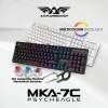 Armaggeddon MKA-7C Black Mechanical Gaming Keyboard 104 Clicky Blue Keys