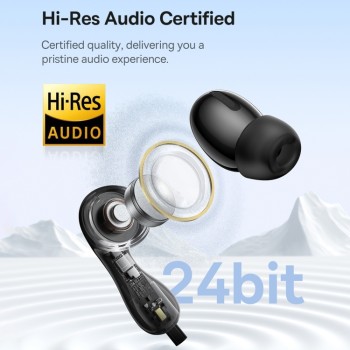 Baseus Headphones In Ear Wired Type C HiRes CZ20 Black Baseus Headphones In Ear Wired Type C HiRes CZ20 Black