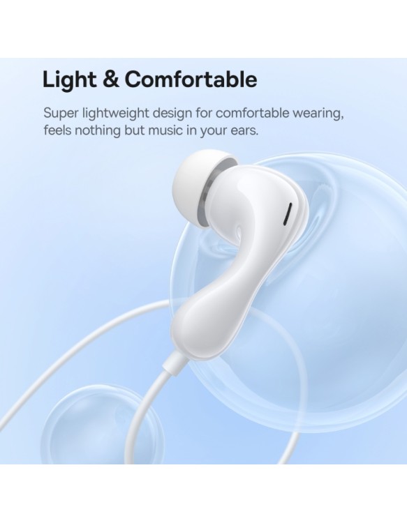 Baseus Headphones In Ear Wired 3.5mm HiRes HZ20 White