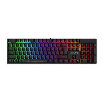 Armaggeddon MKA-7C Black Mechanical Gaming Keyboard 104 Clicky Blue Keys