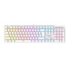 Armaggeddon MKA-7C White Mechanical Gaming Keyboard 104 Keys Clicky Blue Keys