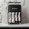 Uniross USB Charger UCU010C for AA/AAA Includes 2xAA & 2xAAA Batteries