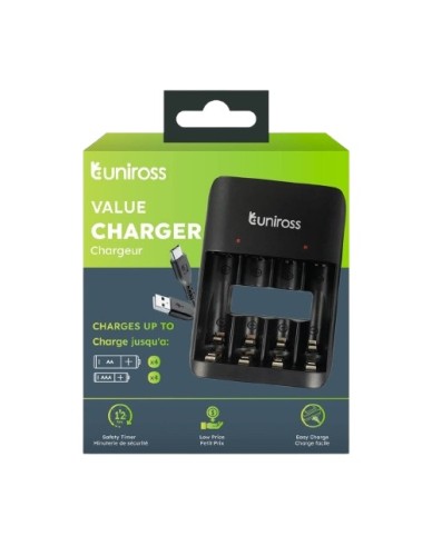 Uniross USB Charger UCU010 for AA/AAA