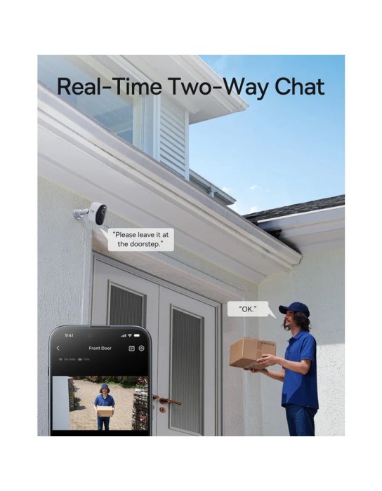 Baseus Security N1 Plus Outdoor Camera 2K Full Color White(Add On)