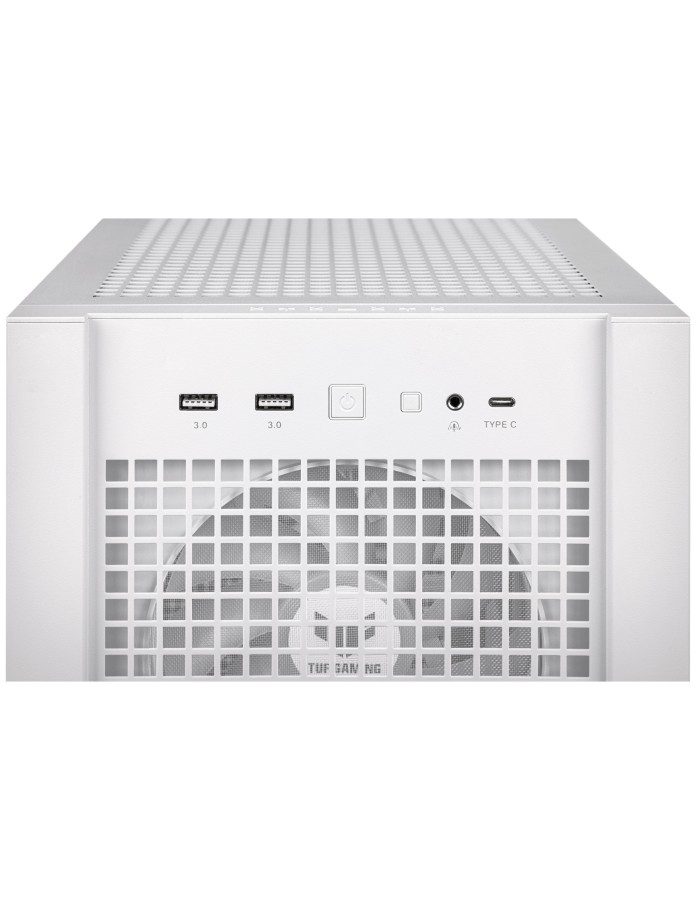 ASUS PC Case TUF Gaming eATX Mesh Front Panel Interchangeable Glass-Mesh Side Panels 4x Pre-Installed Fans USB-C GT302 ARGB White