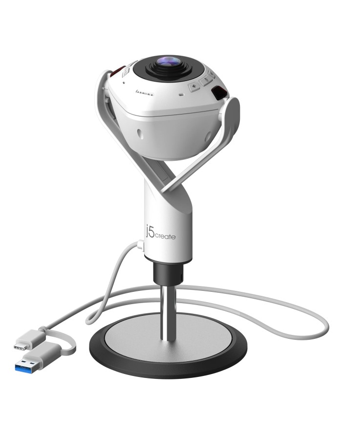 j5create Conference Camera FullHD 360° AI-Powered with Speakerphone & RemoteControl JVU368 j5create Conference Camera FullHD 360° AI-Powered with Speakerphone & RemoteControl JVU368
