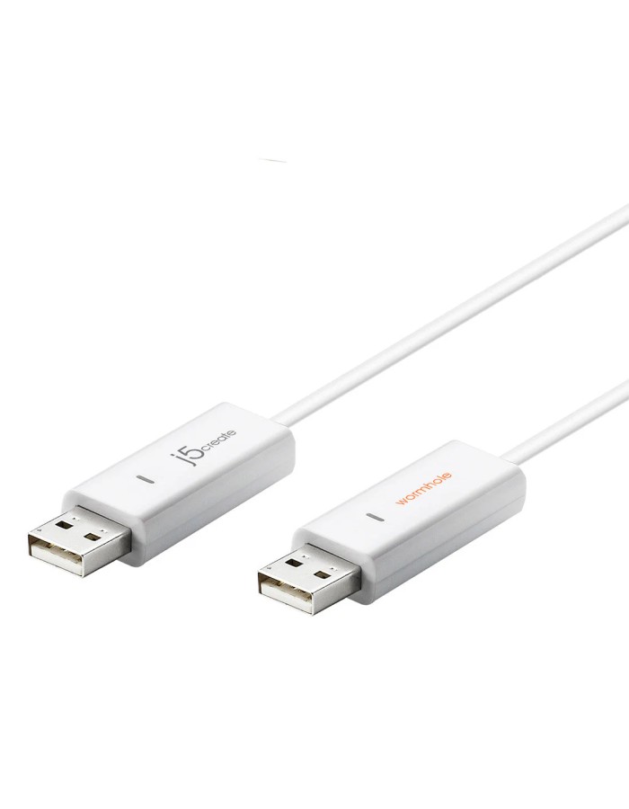 j5create Wormhole Switch USB Transfer Cable KM & FIle Sharing between Mac and Windows Devices JUC400