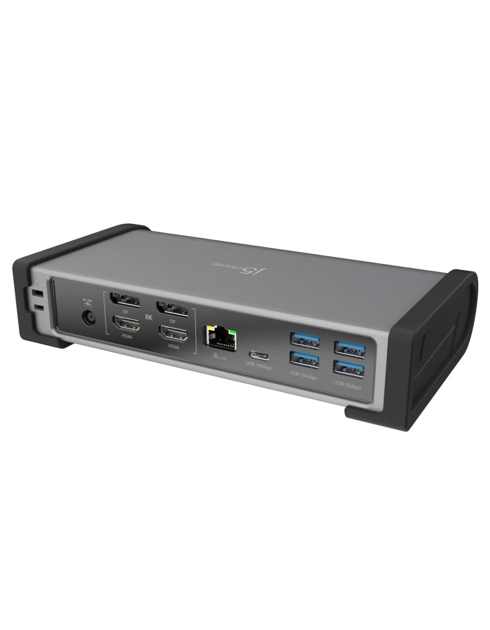 j5create Thunderbolt 4 Docking Station 15-in-1 Supports 4 x 4K Displays 10Gbps with 135W PSU JTD568 j5create Thunderbolt 4 Docking Station 15-in-1 Supports 4 x 4K Displays 10Gbps with 135W PSU JTD568
