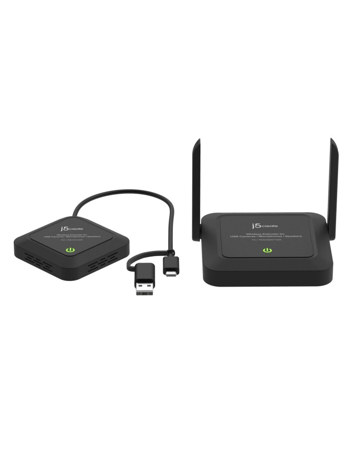 j5create JVW120 Wireless Extender for USB Cameras, Microphones & Speakers