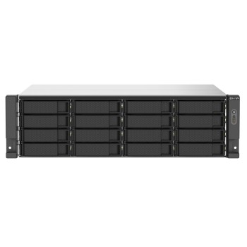 QNAP NAS 16-Bay Rackmount AMD Ryzen Quad-Core, 16GB RAM, Redundant PSU, Dual PCIe Slots & Dual 2.5GbE Ports TS-1673AU-RP-16G