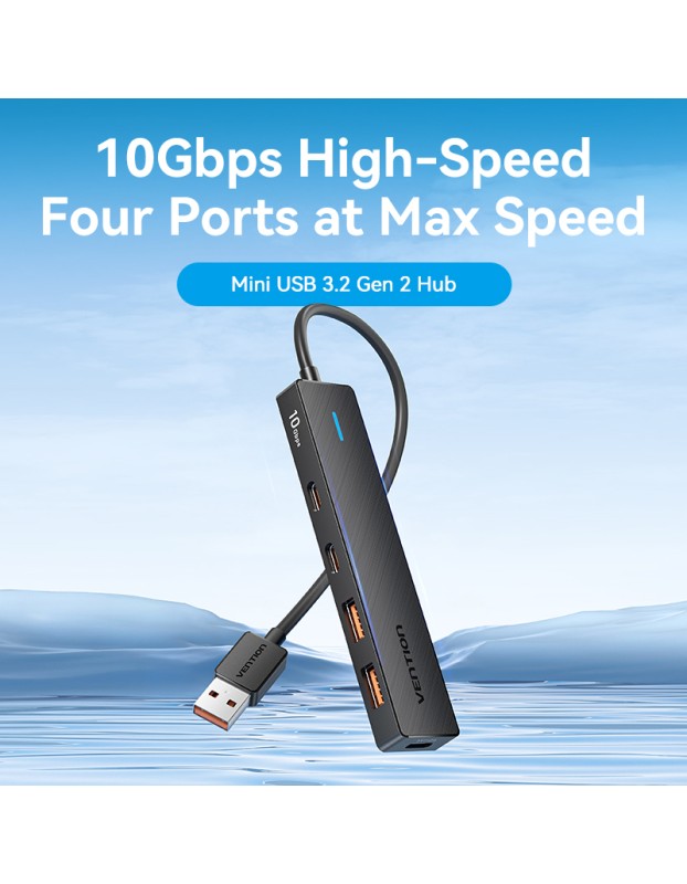 Vention IT HUB USB-A 2xA 2xC 3.2 Gen2 + USBC Power Port CHSBB