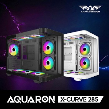 Armaggeddon Gaming Case M-ATX AQUARON X-CURVE 285 Black Armaggeddon Gaming Case M-ATX AQUARON X-CURVE 285 Black