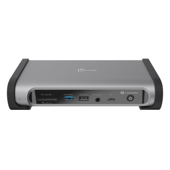 j5create Thunderbolt 4 Docking Station 15-in-1 Supports 4 x 4K Displays 10Gbps with 135W PSU JTD568 j5create Thunderbolt 4 Docking Station 15-in-1 Supports 4 x 4K Displays 10Gbps with 135W PSU JTD568