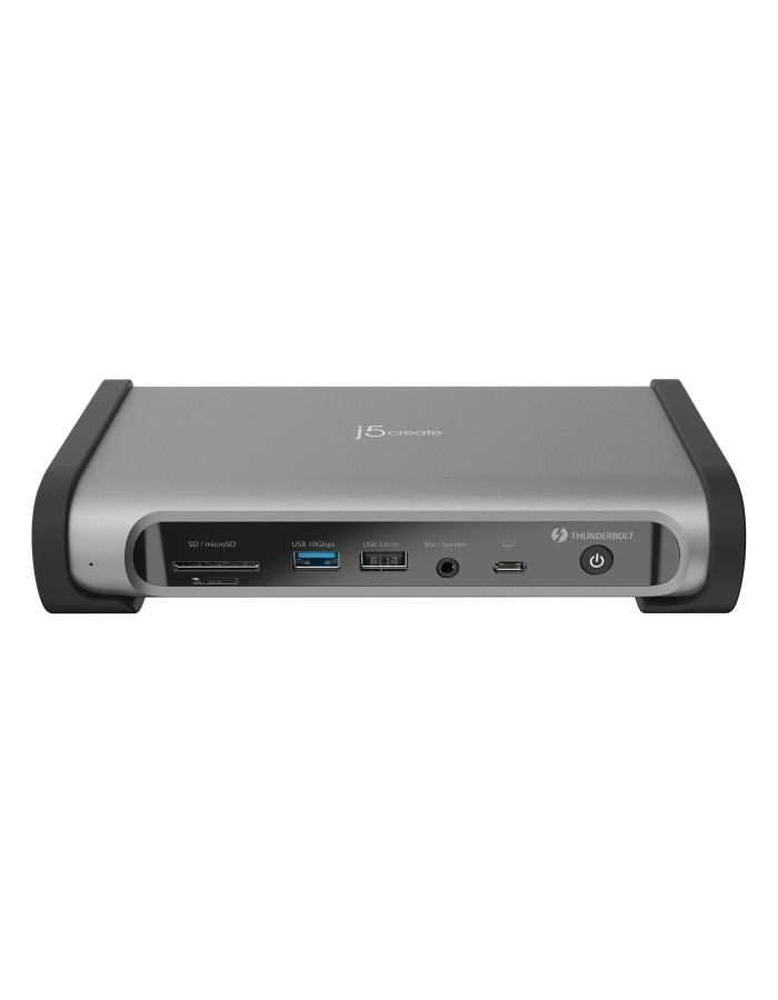 j5create Thunderbolt 4 Docking Station 15-in-1 Supports 4 x 4K Displays 10Gbps with 135W PSU JTD568 j5create Thunderbolt 4 Docking Station 15-in-1 Supports 4 x 4K Displays 10Gbps with 135W PSU JTD568