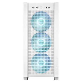 ASUS PC Case TUF Gaming eATX Mesh Front Panel Interchangeable Glass-Mesh Side Panels 4x Pre-Installed Fans USB-C GT302 ARGB White