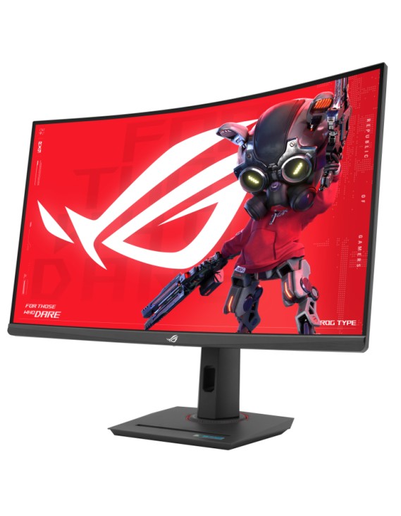 ASUS Monitor ROG Strix Gaming 32" 2K QHD 280Hz VA Curved 1500R HDR400 Gaming-AI ELMB SYNC DP HDMI USB-C PD XG32WCMS