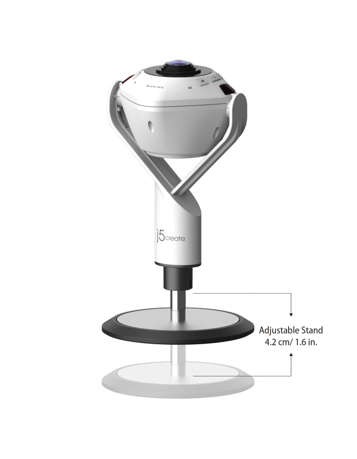 j5create Conference Camera FullHD 360° AI-Powered with Speakerphone & RemoteControl JVU368 j5create Conference Camera FullHD 360° AI-Powered with Speakerphone & RemoteControl JVU368