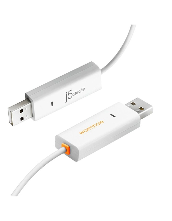 j5create Wormhole Switch USB Transfer Cable KM & FIle Sharing between Mac and Windows Devices JUC400