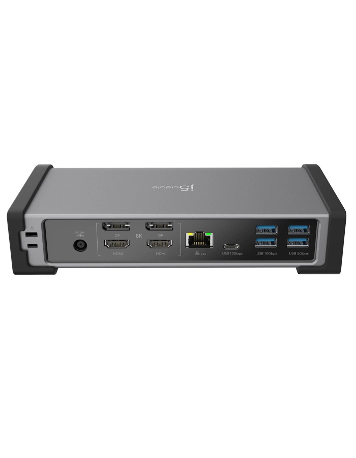 j5create Thunderbolt 4 Docking Station 15-in-1 Supports 4 x 4K Displays 10Gbps with 135W PSU JTD568 j5create Thunderbolt 4 Docking Station 15-in-1 Supports 4 x 4K Displays 10Gbps with 135W PSU JTD568