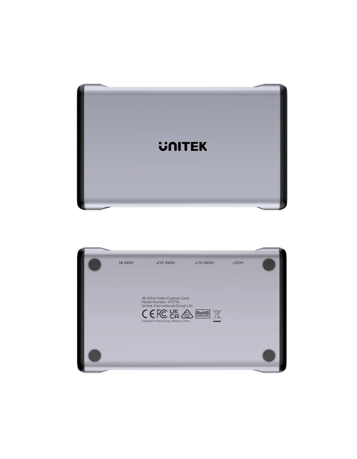 Unitek Capture Card 4K60Hz 3.5mm Audio & Dual HDMI Loop Out V1177A