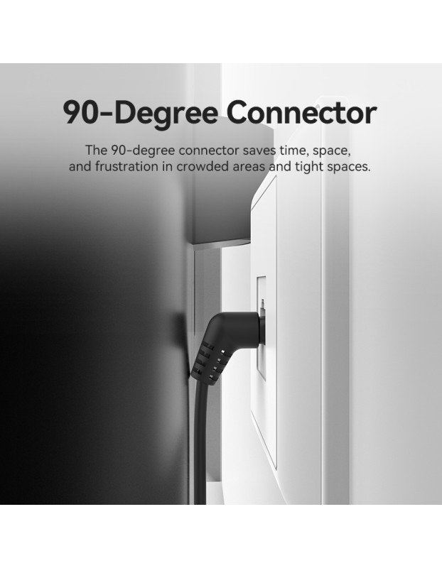 Vention NETWORK Cable Cat6A UTP Rotate Right Angle Slim 1.0m Black IBOBF Vention NETWORK Cable Cat6A UTP Rotate Right Angle Slim 1.0m Black IBOBF