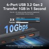 Vention IT HUB USB-A 2xA 2xC 3.2 Gen2 + USBC Power Port CHSBB