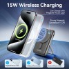 Vention Powerbank Wireless Magnetic 10000mAh 20W with Stand Black FHNB0