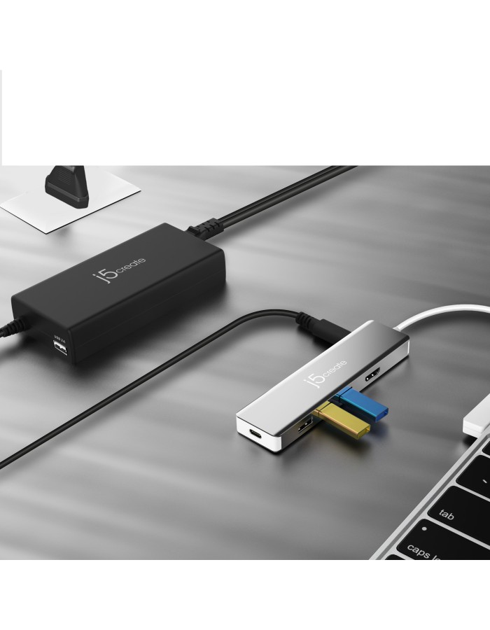 j5create Charger Laptop 100W USB-C with USB-A Port UK JUP2290C-FN j5create Charger Laptop 100W USB-C with USB-A Port UK JUP2290C-FN