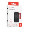 Verbatim SSD Portable POCKET KEYRING 3.2 Gen2 2TB Black/Red Verbatim SSD Portable POCKET KEYRING 3.2 Gen2 2TB Black/Red