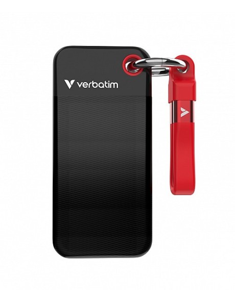 Verbatim SSD Portable POCKET KEYRING 3.2 Gen2 2TB Black/Red Verbatim SSD Portable POCKET KEYRING 3.2 Gen2 2TB Black/Red